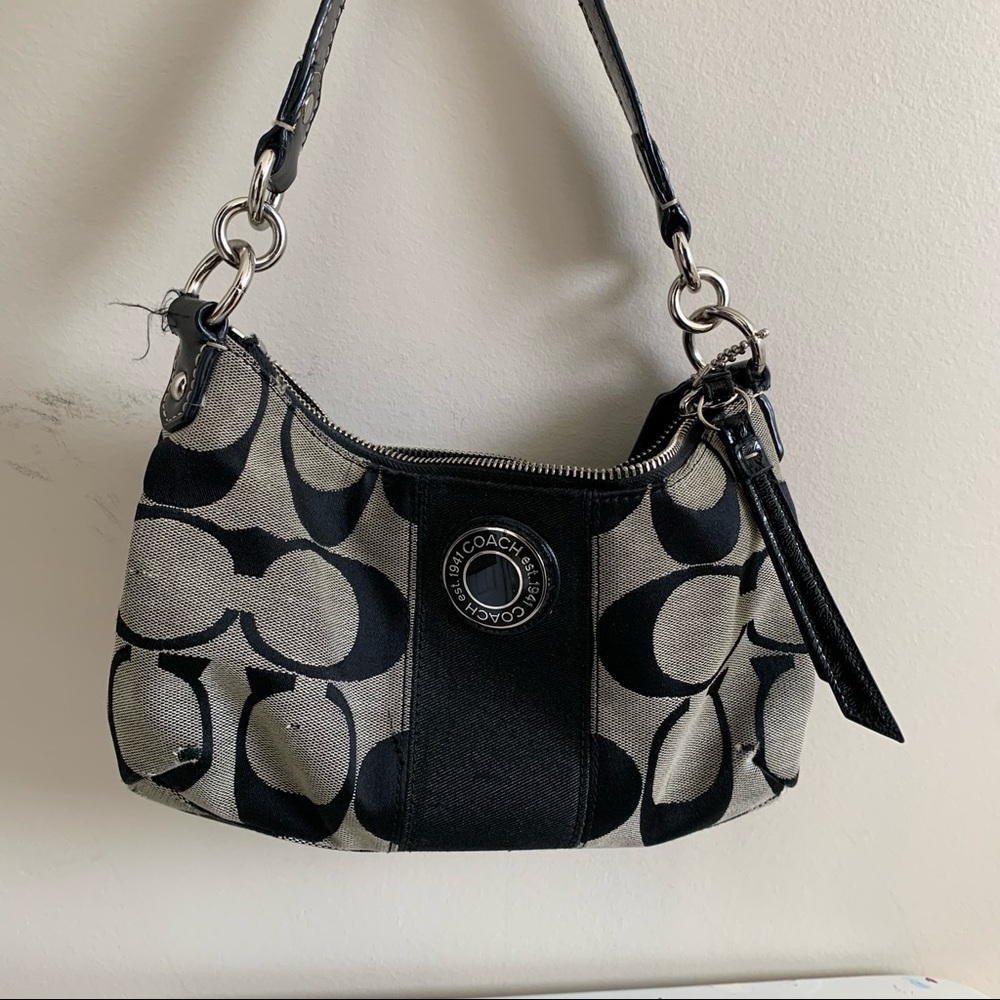 authentic coach monogram bag
